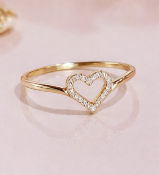 Eternal Heart Diamond Gold Ring