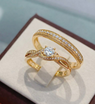 Celeste Duo Diamond Ring Set