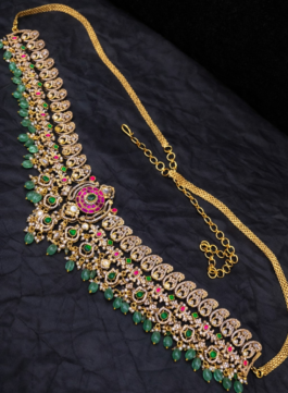 Royal Emerald Ruby Heritage Bridal Vaddanam